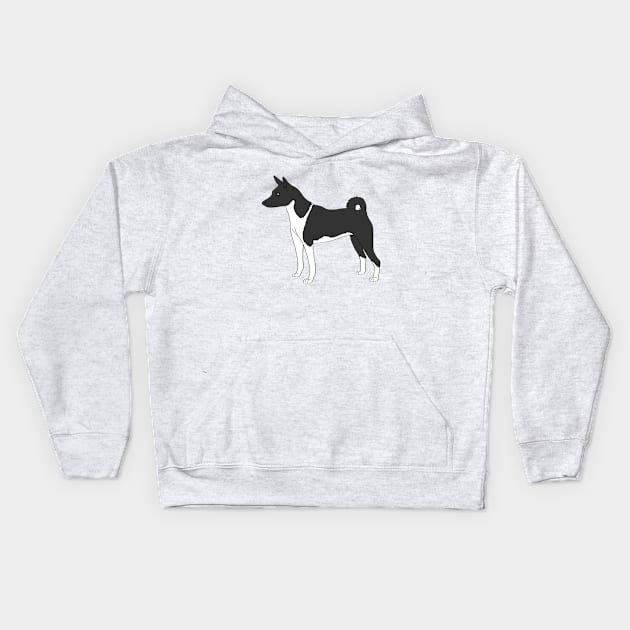 Basenji Kids Hoodie by Adastumae